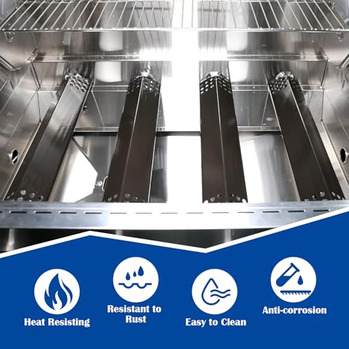 Image of SafBbcue Grill Replacement Parts for Monument 4-Burner 24367 35633 17842 24633 41847NG Gas Grill, Burner Tube, Porcelain Steel Heat Plate, for Igniter Monument Grill Replacement Parts, 4 Pack