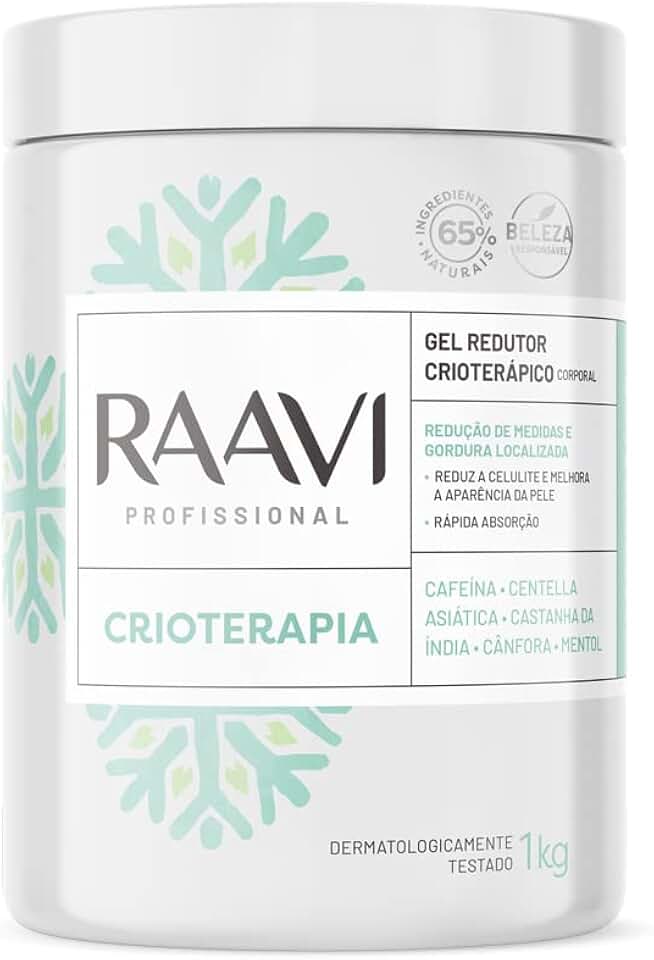 Raavi - Gel Redutor Crioterápico Corporal 1kg