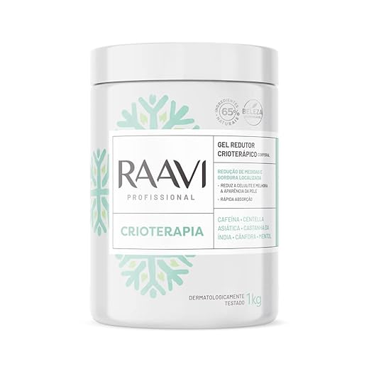 Raavi - Gel Redutor Crioterápico Corporal 1kg