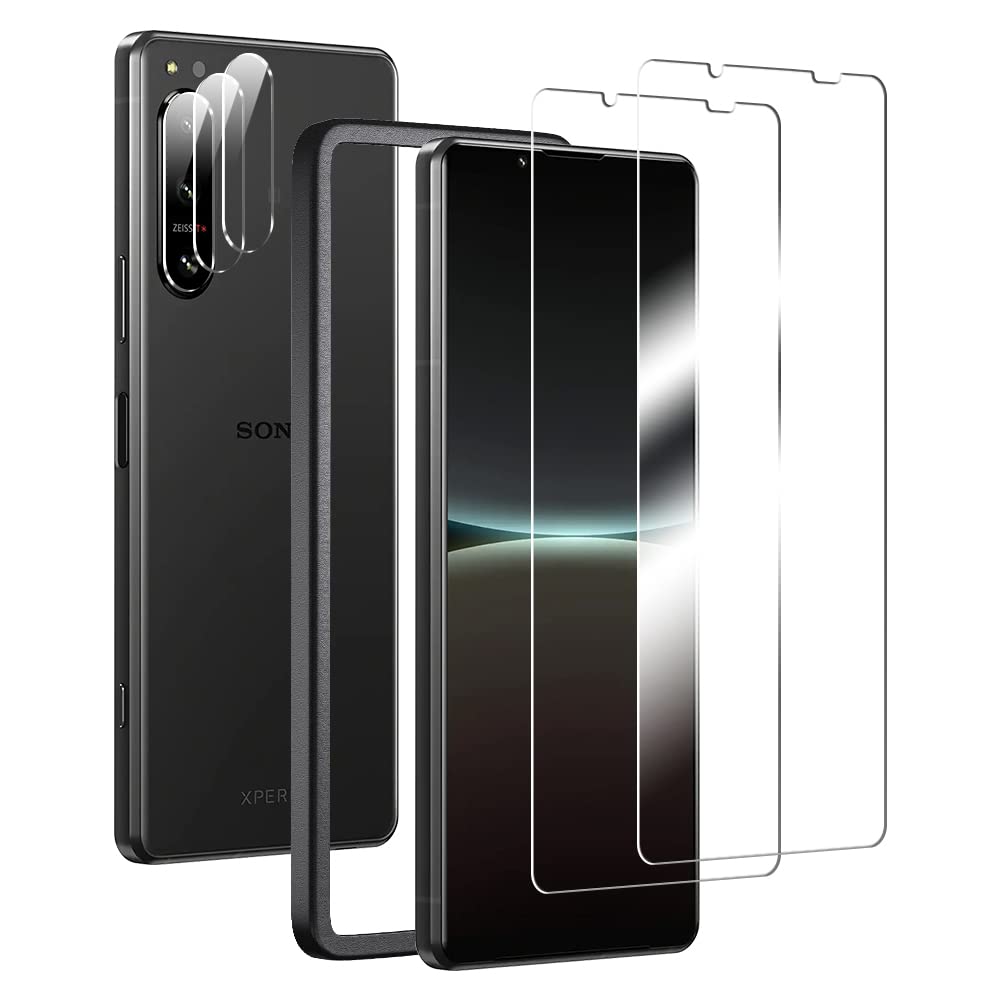 Amazon | Xperia 5 IV フィルム 2枚 + カメラフィルム【旭硝子素材製  