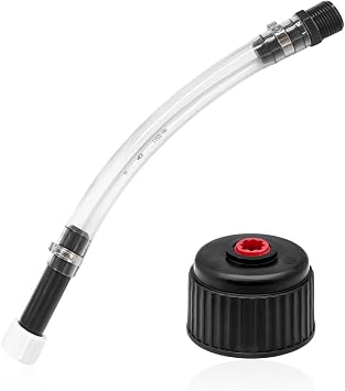 Wevdn 2 PCS Gas Cans Racing Fuel Jug Hose & Cap 3042, 5 Gallon Racing Gas Tank Fuel Filler Hose with Jug Cap Replacement, Fuel Gas Can 3042 Utility Jug Cap with Fuel Jug Hose Bender