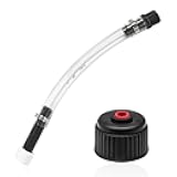 Wevdn 2 PCS Gas Cans Racing Fuel Jug Hose & Cap 3042, 5 Gallon Racing Gas Tank Fuel Filler Hose with Jug Cap Replacement, Fuel Gas Can 3042 Utility Jug Cap with Fuel Jug Hose Bender