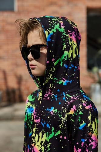 Image of Arshiner Unisex Kids Soft Pullover Hooded Sweatshirt with Pocket Basic Hoodies Sportswear Age 4-13 Years