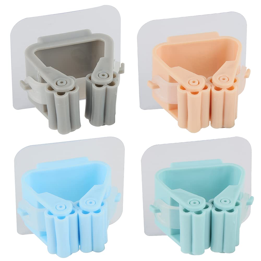 Portascope E Portaspazzole A Muro - 4 Ganci Adesivi Per Cucina E Bagno Senza Foratura - Foto 10