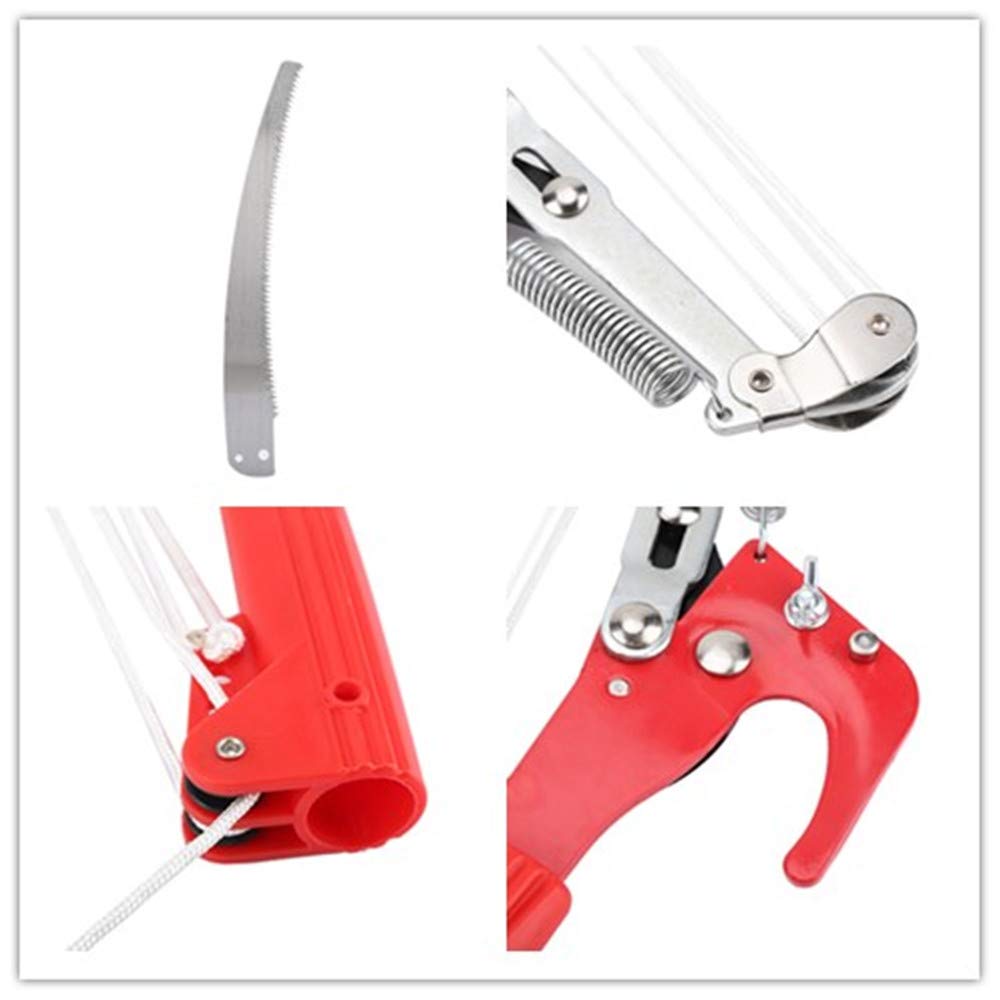 Garosa 14 Inch Tree Pruner Pole Saw Without Pole, 4 Wheels Sharp Tree