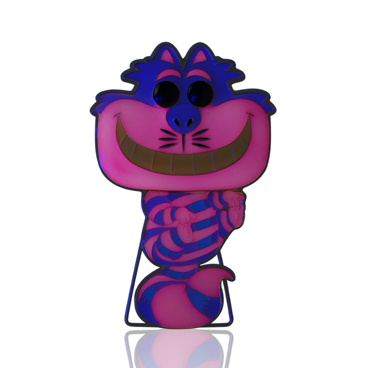 Funko Pop! Duża emaliowana przypinka Disney Alice: Cheshire Cat CHASE - Alicja w krainie czarów emaliowane przypinki - urocza broszka kolekcjonerska - do plecaków i toreb - pomysł na prezent - dla