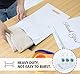 Homewit 60 Versandbeutel Plastik 250 x 350mm mitThank You Versandtaschen Blickdicht und Reißfest, Tragbare Versandbeutel,Versandumschläge mit Selbstklebendem Streifen -Weiß