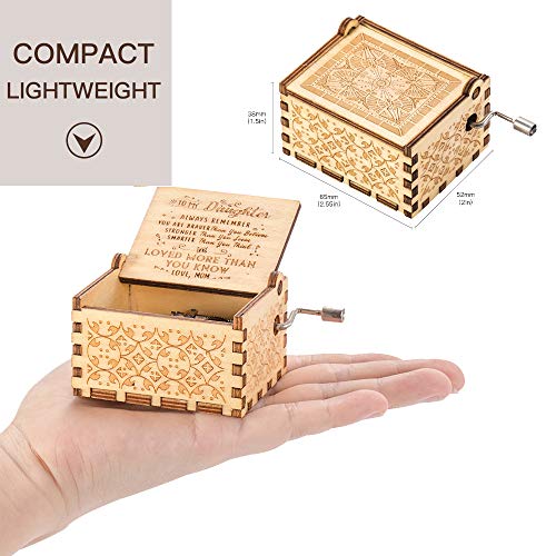 image for ASZKJ Wooden Music Box-Sunshine-MOM gave a Gift to her Daughter,is The