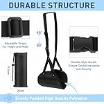 ZWIN Airplane Foot Hammock, Adjustable Travel Foot Sling, Foldable Airplane Gadgets with Storage Bag for Long Flight to Relax Your Feet - Image 3