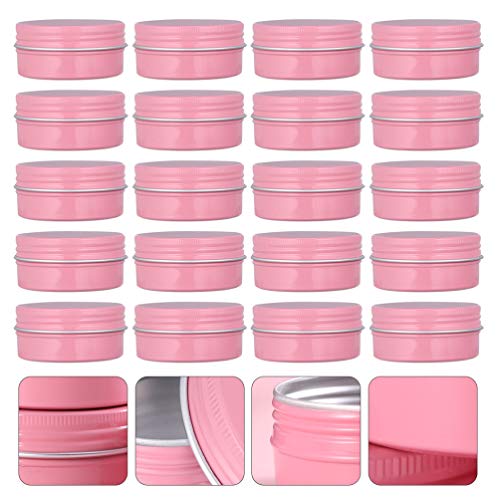 Healifty 20 Pcs Vazio Boião de Creme Frasco Vazio Recipiente Cosmético Portátil Pote De Cosméticos F