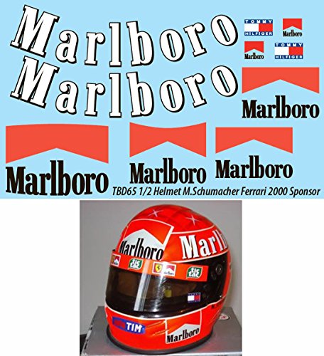 1/2 Michael Schumacher Helmet 2000 Sponsor Decals
