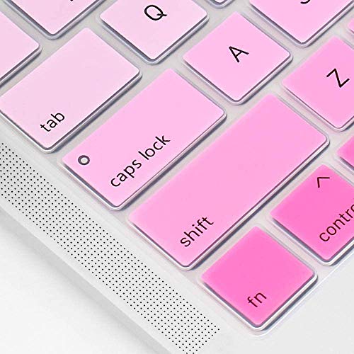 Image of Oaky Keyboard Protector Compatible with MacBook Pro 16 Inch 2019-2020 Release Model A2141 Soft Silicone Waterproof Dust-Proof Ultra Thin Keyboard Cover Skin for MacBook Pro 16 Inch - Silicon Pink