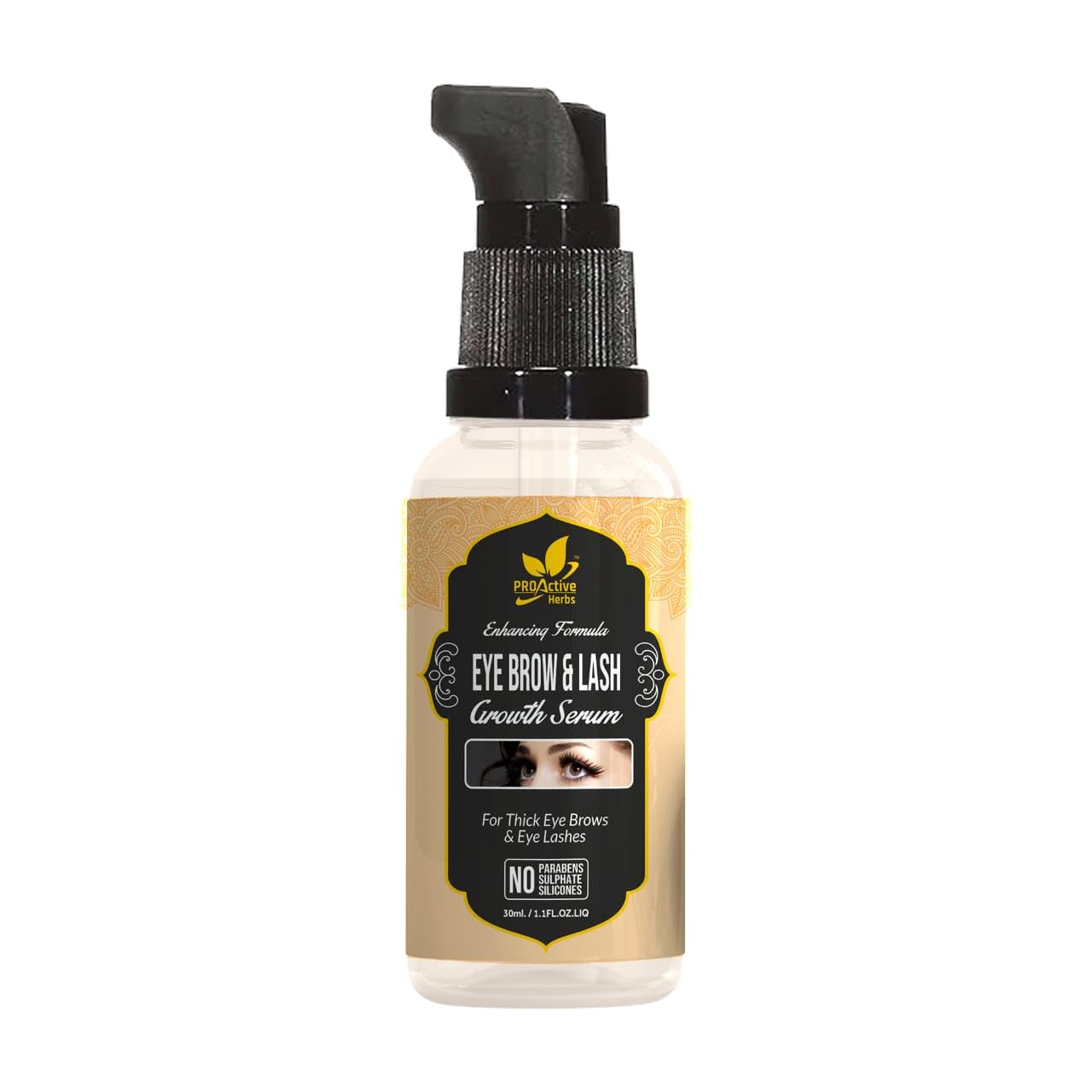 ProActive Herbs Brow & Lash Growth Serum for Fuller, Thicker Eyebrows and Eyelashes | Strengthening and Nourishing Formula | Fast-Acting with Natural Ingredients | Safe for All Skin Types | 30ml-image-5