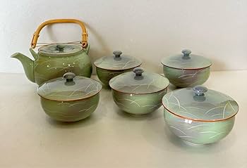 大正時代の東洋陶器！急須と蓋付き湯呑4客セット！ 大正時代の東洋陶器！急須と蓋付き湯呑4客セット！ 大正時代の