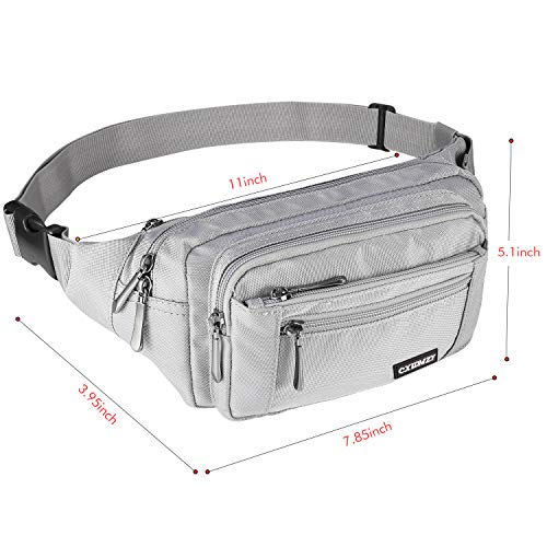 image for CXWMZY Fanny Packs For Women & Men Waist Pack Hip Bum Bag with Multi-P