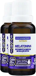 Kit 2x Melatonina em Gotas 0,21mg por Gota - Catarinense 20ml