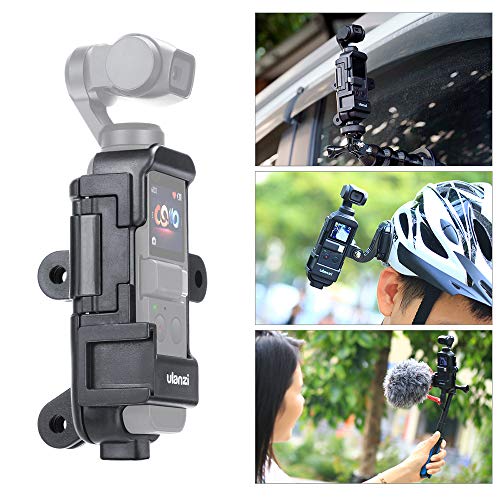 Sutefoto OP-7 Cas de Logement étendu Vlog Compatible pour DJI Osmo Pocket Support de Cage Multifonctionnel avec Sabot Froid pour Microphone Adaptateurs d'interface de Montage Trou 1/4"