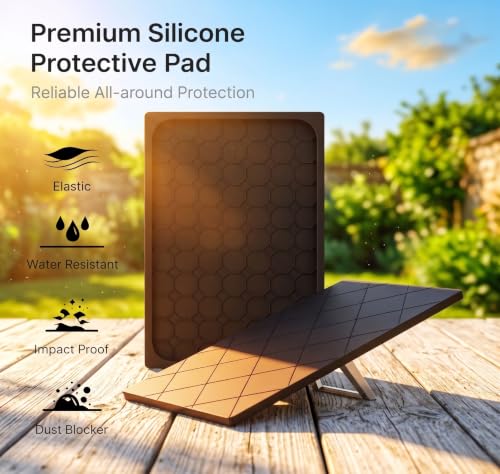 Starlink Gen 3 Protective Cover Case, Starlink Standard Gen 3 Case for Satellite Dish, Silicone Hail Protector Cover for Starlink Standard, Waterproof, Impact Resistant to Rocks/Sand/Hail, Black - image 2