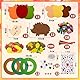 Filz Herbst Basteln mit Kindern, 9 Stück Bastelset Herbst Kinder Set, Herbstdeko Girlande Owl Lgel Kinder Bastelset, Kreativsets Herbst Basteln ab 3 4 5 6 Jahre für Jungen Mädchen
