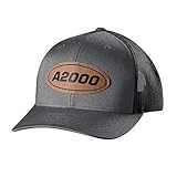 WILSON A2000 Leather Patch Snapback Hat - Charcoal/Black