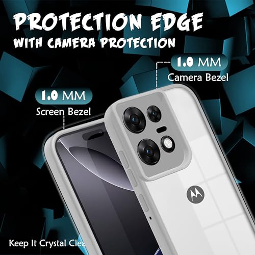 V-TAN Motorola Edge 50 Pro 5G Clear Case Gray - Image 5