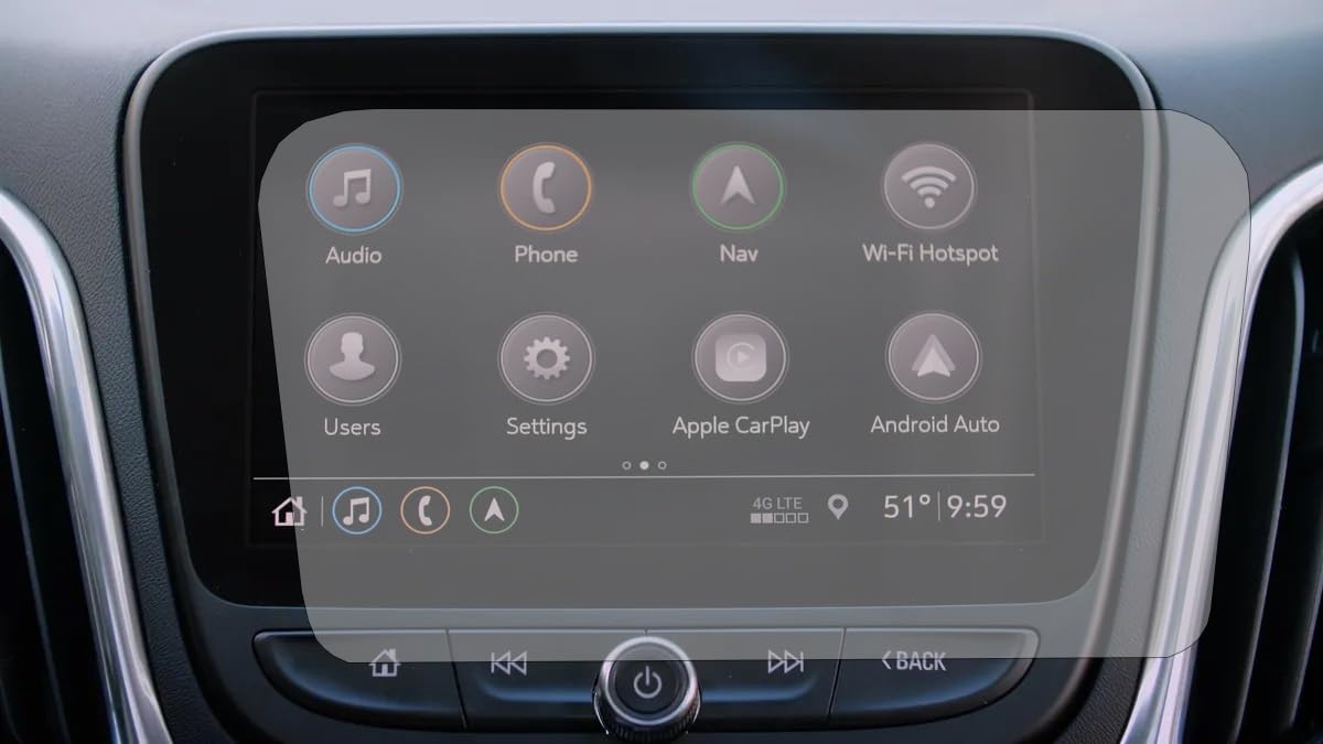 PcProfessional Screen Protector (Set of 2) for Chevy Volt Infotainment Touch Screen Display High Definition Anti Scratch Filters UV - Chevy Volt LT/