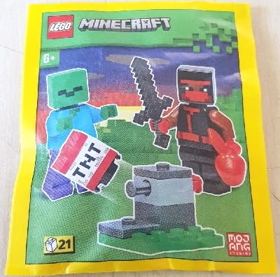 Amazon.co.jp: LEGO マインクラフト ニンジャ ゾンビとTNTランチャー 