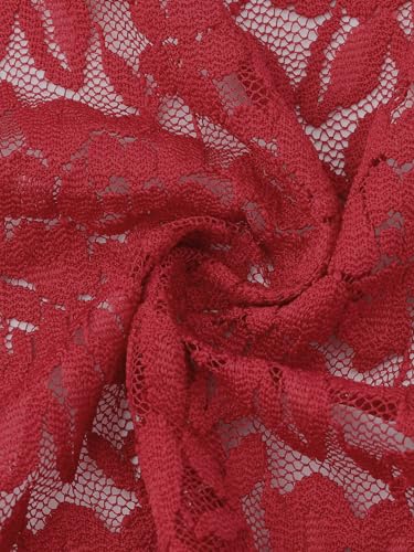 Image of Allegra K Floral Lace Shrugs for Women's Evening 3 /4 Sleeves Formal Elegant Bolero Cardigan
