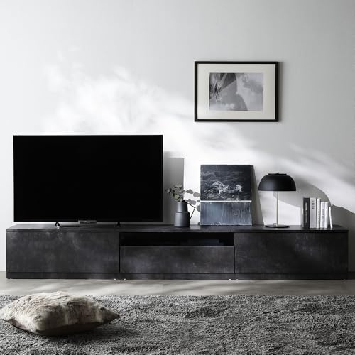 【時間限定】ピアノブラックテレビ台 引き出し付き テレビセット テレビ台 ローボード おしゃれ コーナー 収納 伸縮 完成品 北欧