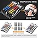 ELECTOP 12-Way Blade Fuse Block, 12 Circuits with Negative Bus Fuse Box Holder with LED Indicator Damp-Proof Protection Cover Sticker for Automotive Car Truck Boat Marine RV Van