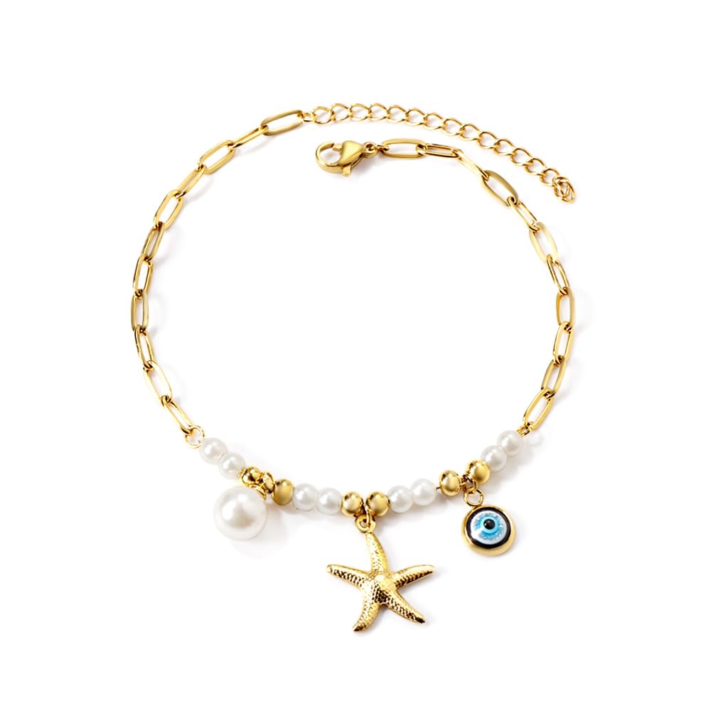 Beach Bliss Anklet for Women | 18K Gold Plated Stainless Steel | Waterproof Anti-Tarnish Minimal Payal | Lightweight-image-13
