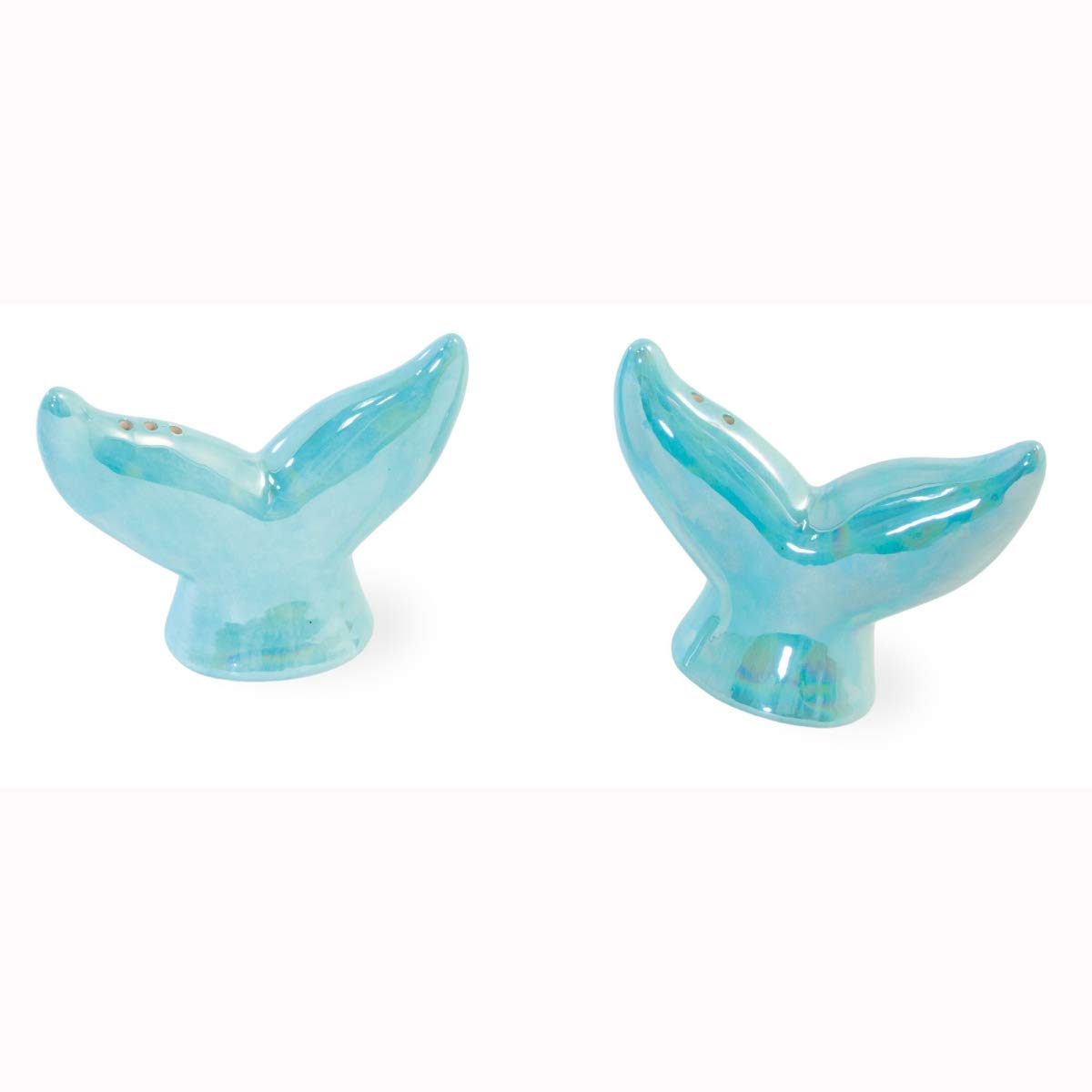 Boston InternationalCeramic Salt & Pepper Shakers, 3.5 x 3.25-Inches, Whale Tails