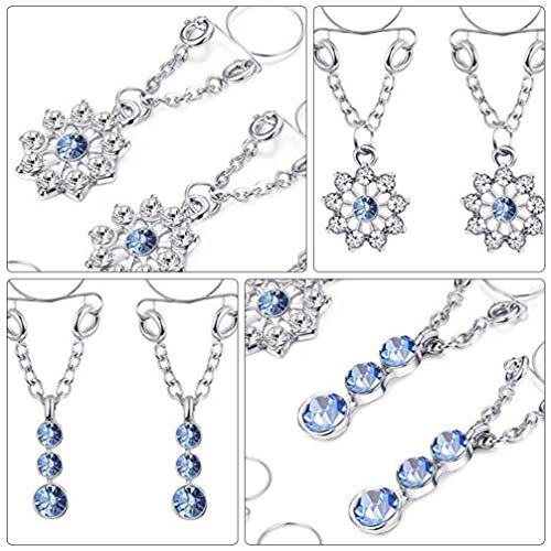 ARTIBETTER 2 Pares Anéis de Mamilo Sexy Piercing Mamilos Piercing Anéis de Mamilo Cristal Strass Joi