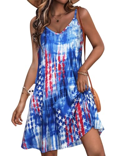 Image of JOELLYUS Womens Spaghetti Strap Dress Summer Dresses Beach Cover Ups Casual Sundresses with Pockets 2026