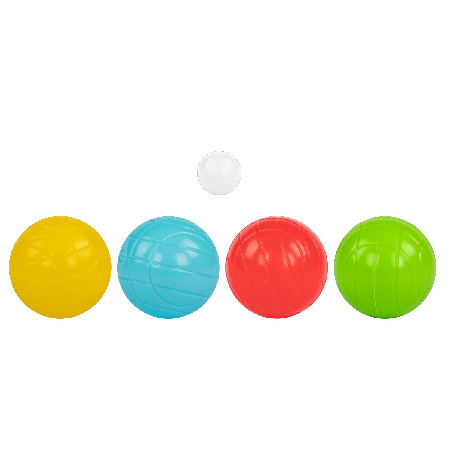 Idena Boccia 40409 - Gioco di abilità per bambini e adulti, con 8 sfere colorate, ideale per l'estate, in giardino o al parco, Multicolore