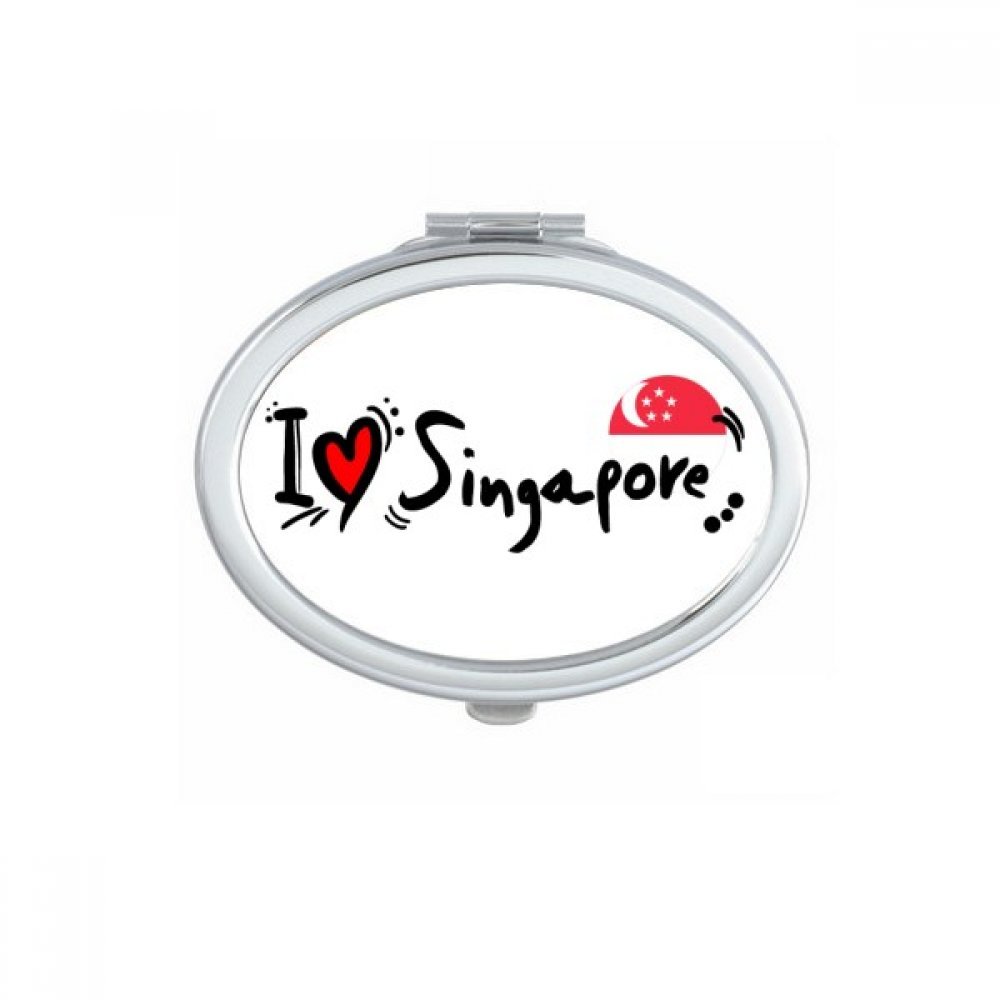 Miroir de poche Argentine maquillage compact portable mignon ovale