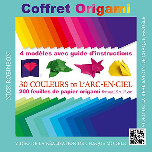 Coffret Origami 40 Couleurs de l'Arc en ciel