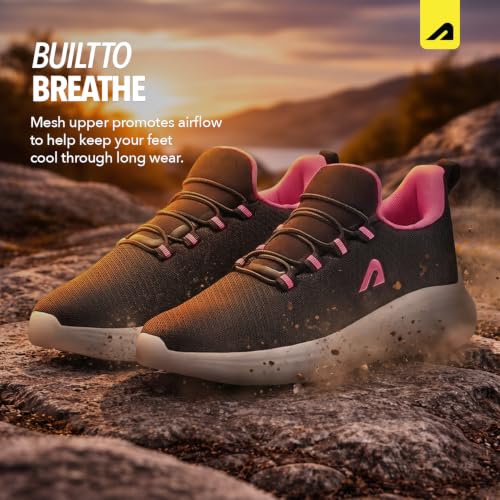 Image of Boldfit Walking Shoes for Women, Breathable Mesh Upper Cushioned Insole & Durable Eva Sole Lightweight, Slip-Resistant Sneakers for Daily Use Walking Shoes for Woman