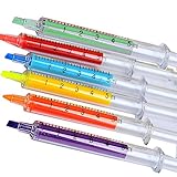 El paquete incluye: Paquete de 6 lapiceros con jeringas de diferentes colores: Verde / Naranja / Púrpura / Azul / Amarillo / Rosa.