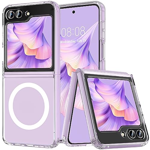 Coque Z Flip 5 antichoc en TPU souple transparent et bumper de protection BESINPO