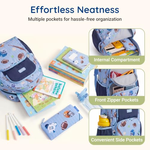 Image of mommore Kids Backpack Set Kindergarten School Bookbag for Boys Girls