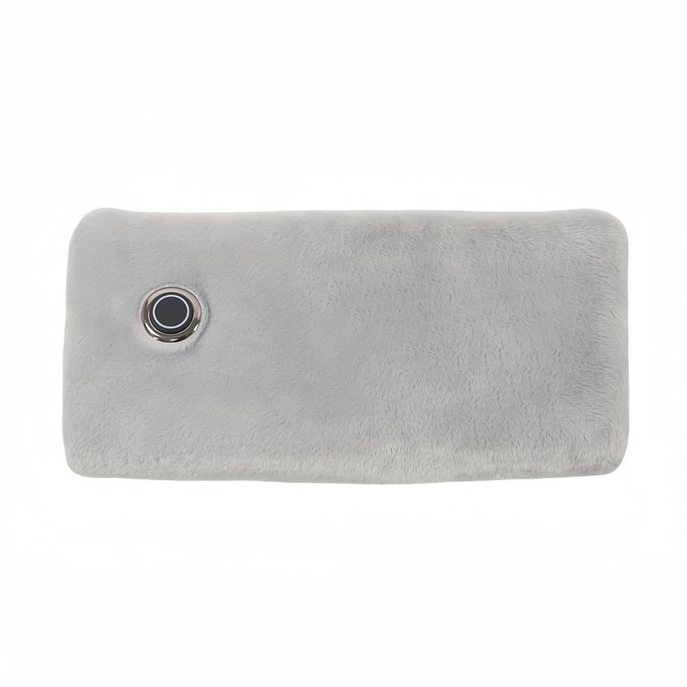 USB Electric Heating Pad 23.6X11.8 Inches Machine Washable for Back Abdome Cramp Relief 10W Heating Area Heated Pad Grey Skin Friendly Crystal Fabrics Three Levels Heating Adjuster Auto Shut Off