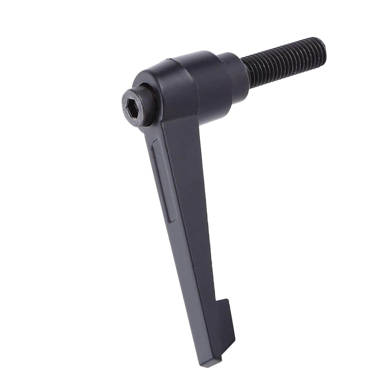M10 Male Thread 25-50mm Black Adjustable Alloy Clamp Lever Handle Machine Knobs Hex Socket Drive (M10*30)