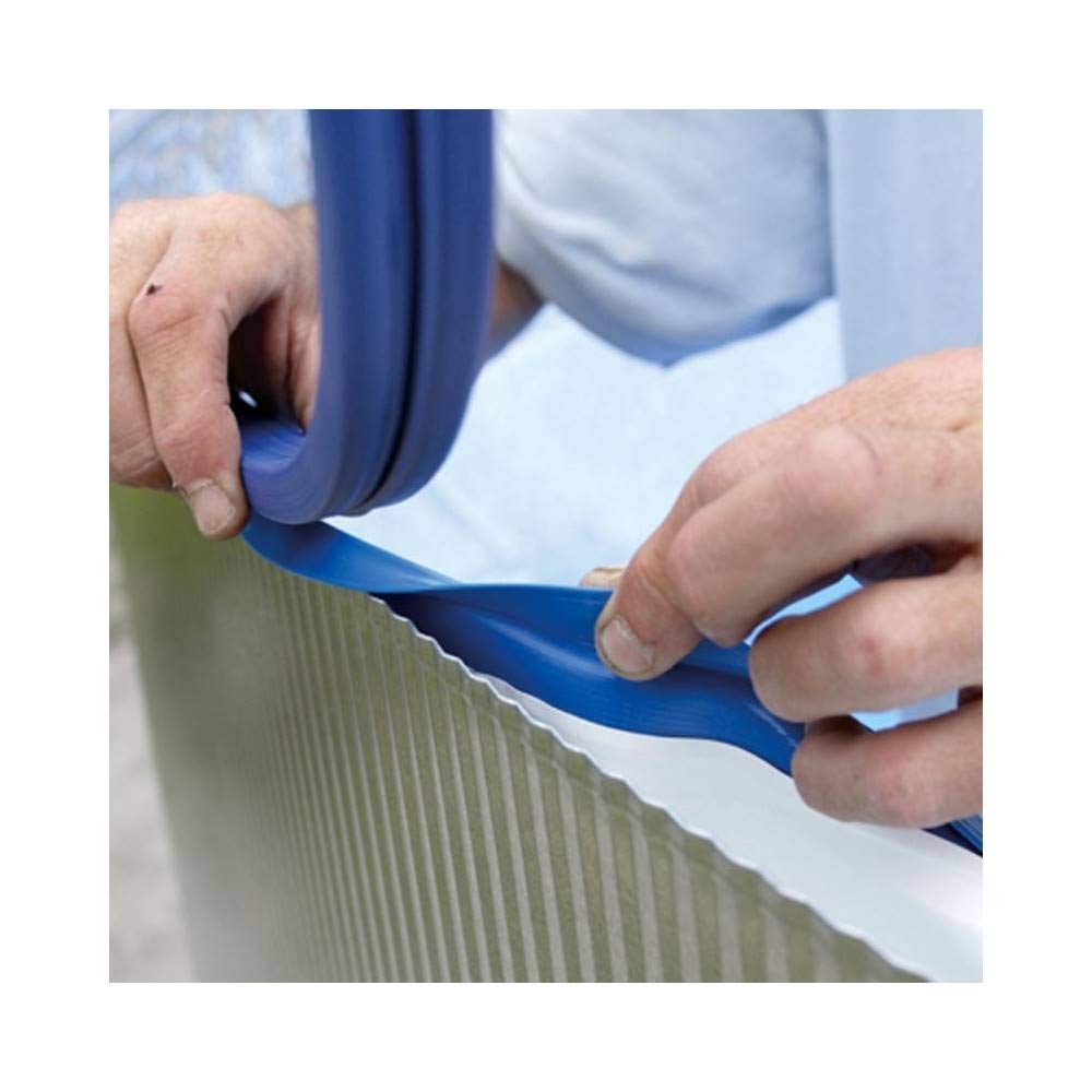 Gre FPR457 - Liner per Piscine Rotonde, 460 x 132 cm (L x A), Sistema con aggancio, mosaicato
