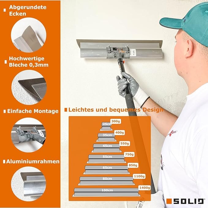 SOLID NÓŻ DO GŁADZI 100cm KIJ TELESKOPOWY ADAPTER