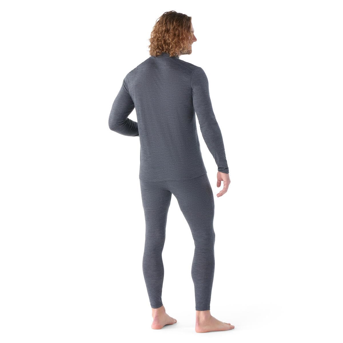 Smartwool Classic All-Season Merino Base Layer 1/4 Zip Capa Base Merino clásica para Todas Las Estaciones, 1/4 Cremallera Hombre (Pack de 1)
