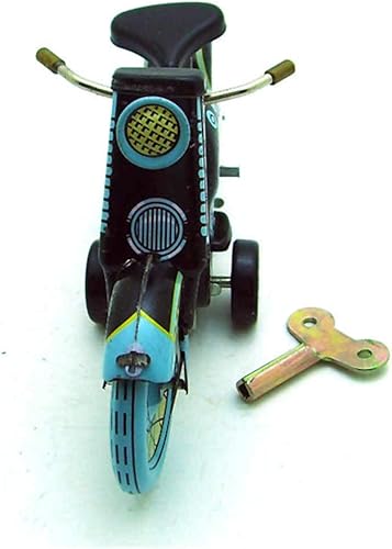 Miniatura 4 de Charmgle Retro Wind-Up - Juguete de colección para adultos, accesorios de fotografía de juguete de motocicleta, decoración de juguetes de lata de