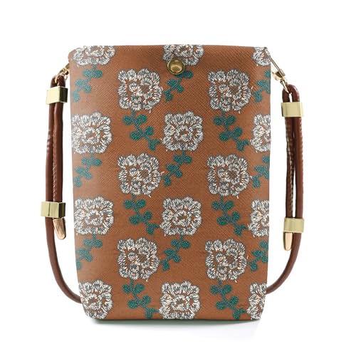 Small Crossbody Bags for Women Cell Phone Sleeves - Adjustable Strap & Double-Sided Printing, Fits 7'' Phones