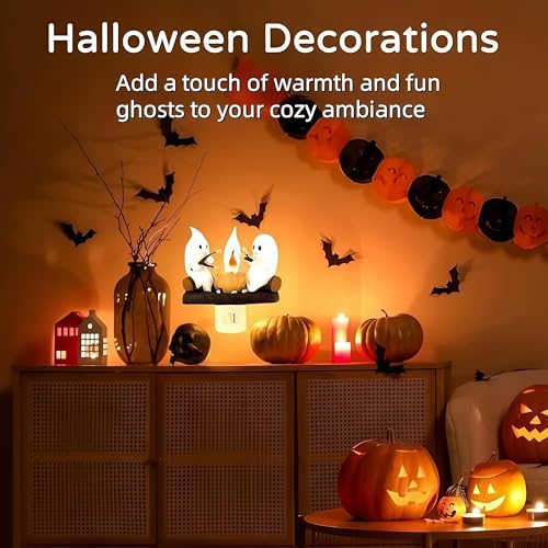 Lámpara de Mesa 3D LED Fantasma con Efecto Llama Realista miniatura 4