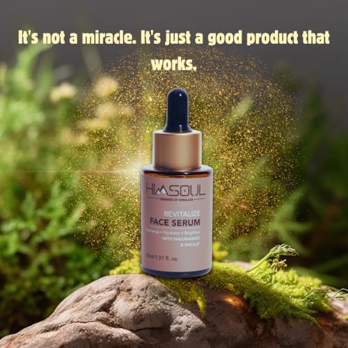 Image of Revitalise Serum for Men - De-Tan, Brightening & Anti-Fatigue Formula with Shilajit & Niacinamide - Face Serum for Dark Spots, Firming & Daily Skin Recovery